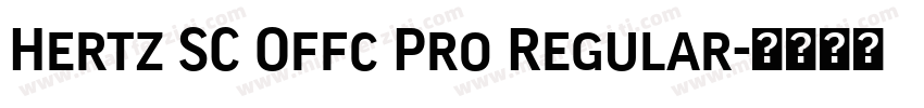 Hertz SC Offc Pro Regular字体转换